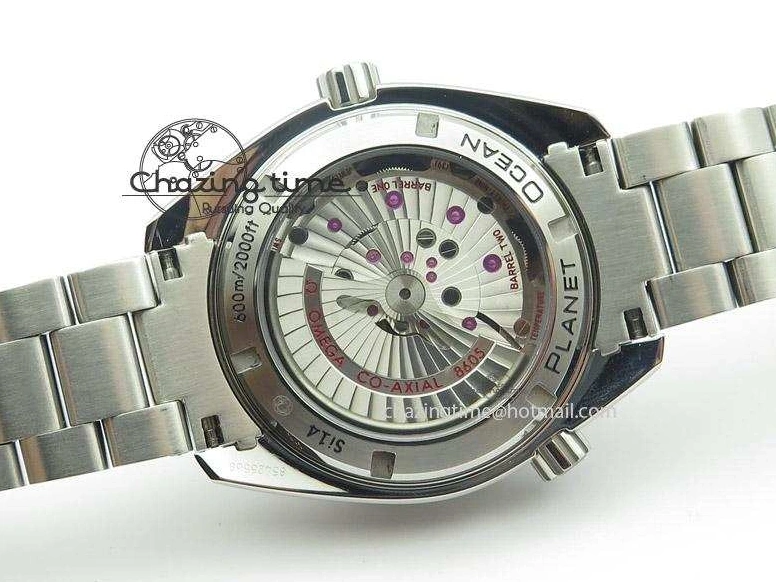 0326 Planet Ocean GMT 42mm V6F Best Edition Blue Bezel Blue Dial On SS Bracelet A ModernLook 8274